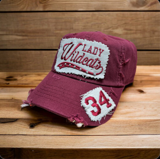 Lady Wildcats Fringed Hat