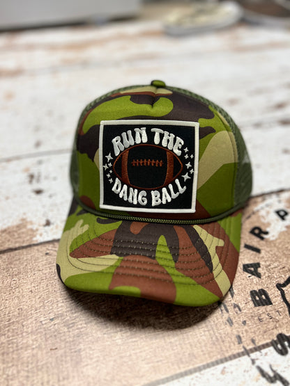 Run the Dang Ball Foam Trucker Hat Ready to Ship