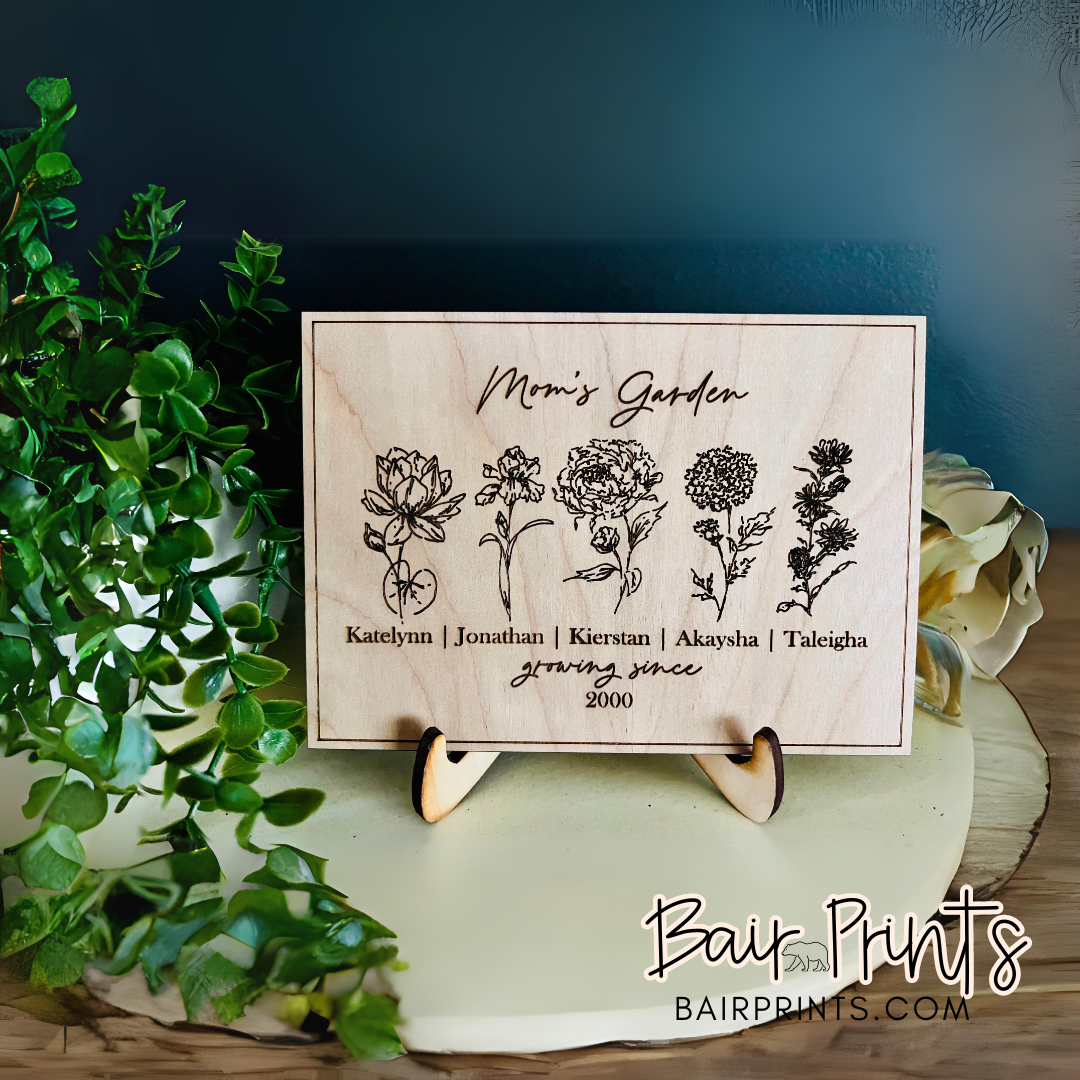 Personalized Birth Month Flower Sign