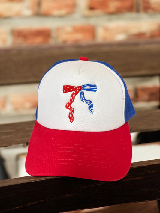 Patriotic Bow Trucker Hat