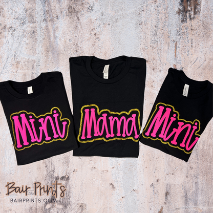 Mama Mini Funky Serif Puff Shirt