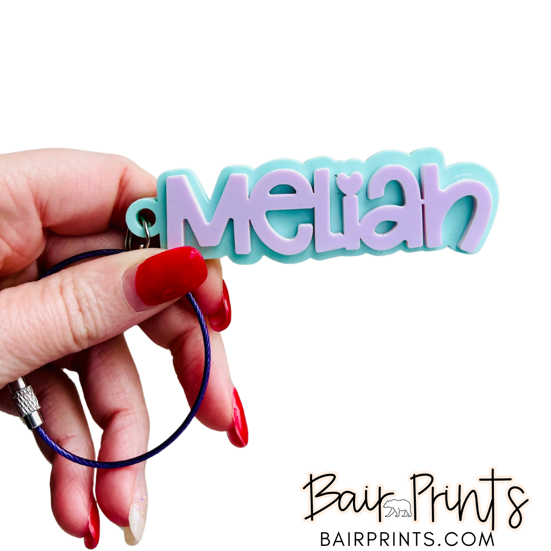 Acrylic Personalized Key Chain