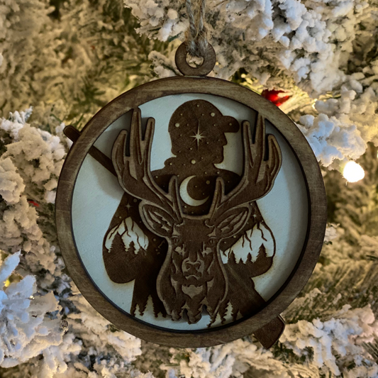 Hunting Christmas Ornament