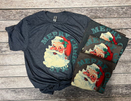 Merry Christmas Vintage Santa Shirt