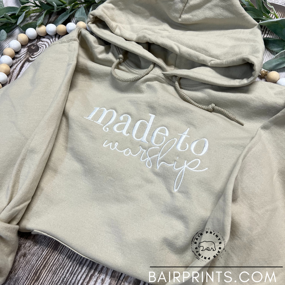 Made to Worship Embroidered Hoodie