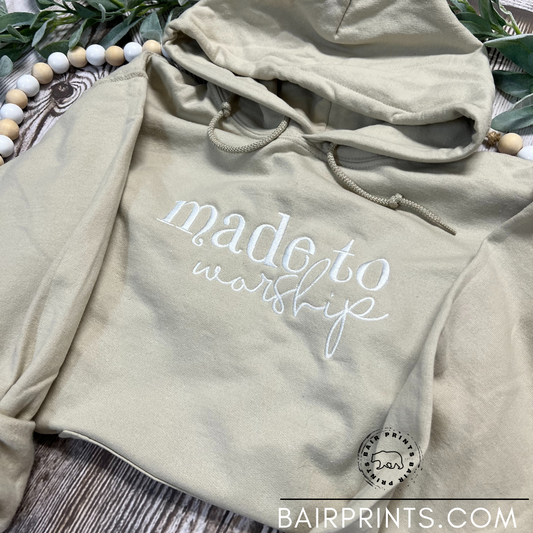 Made to Worship Embroidered Hoodie