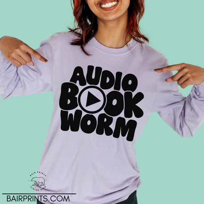 Audio Book Worm T-Shirt