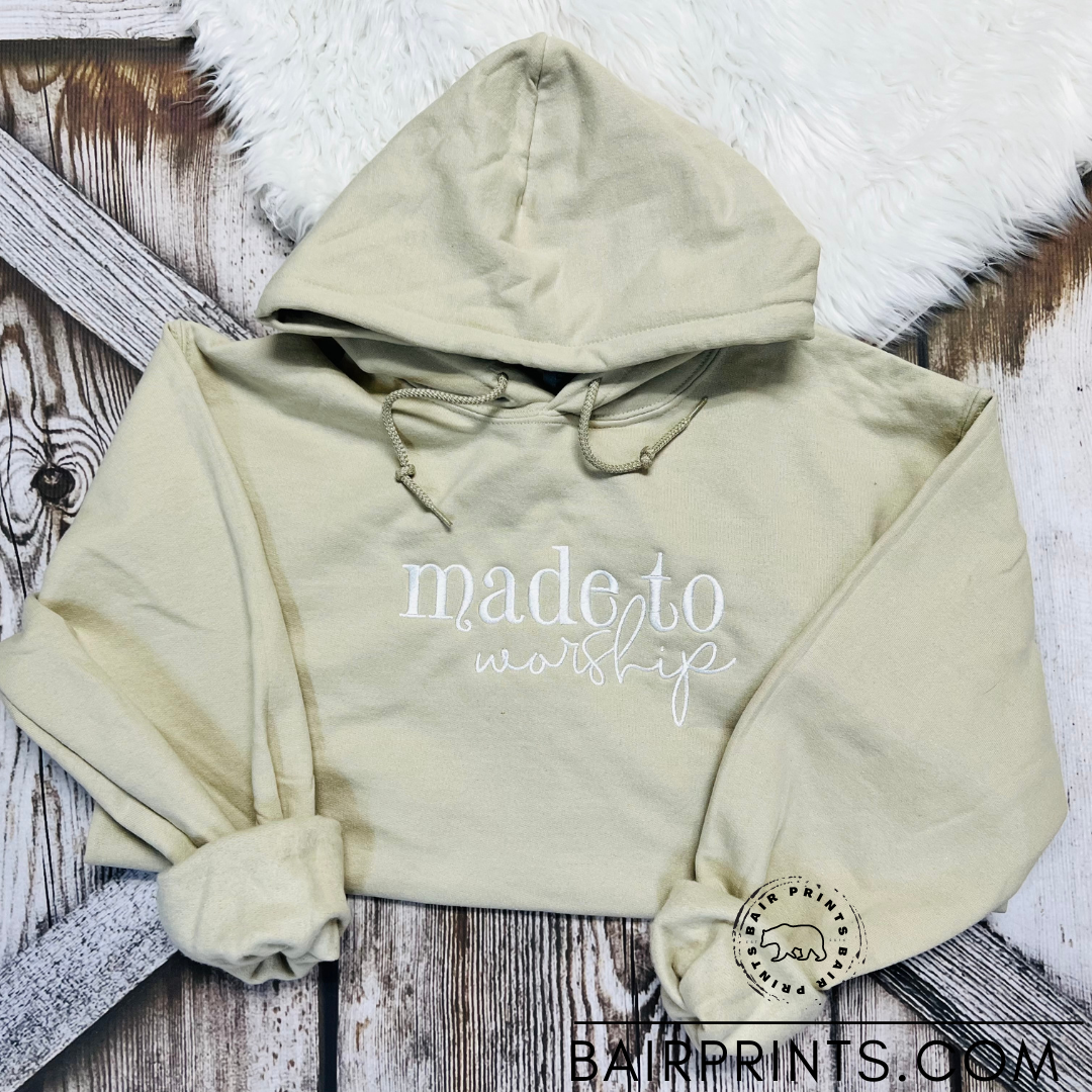 Made to Worship Embroidered Hoodie