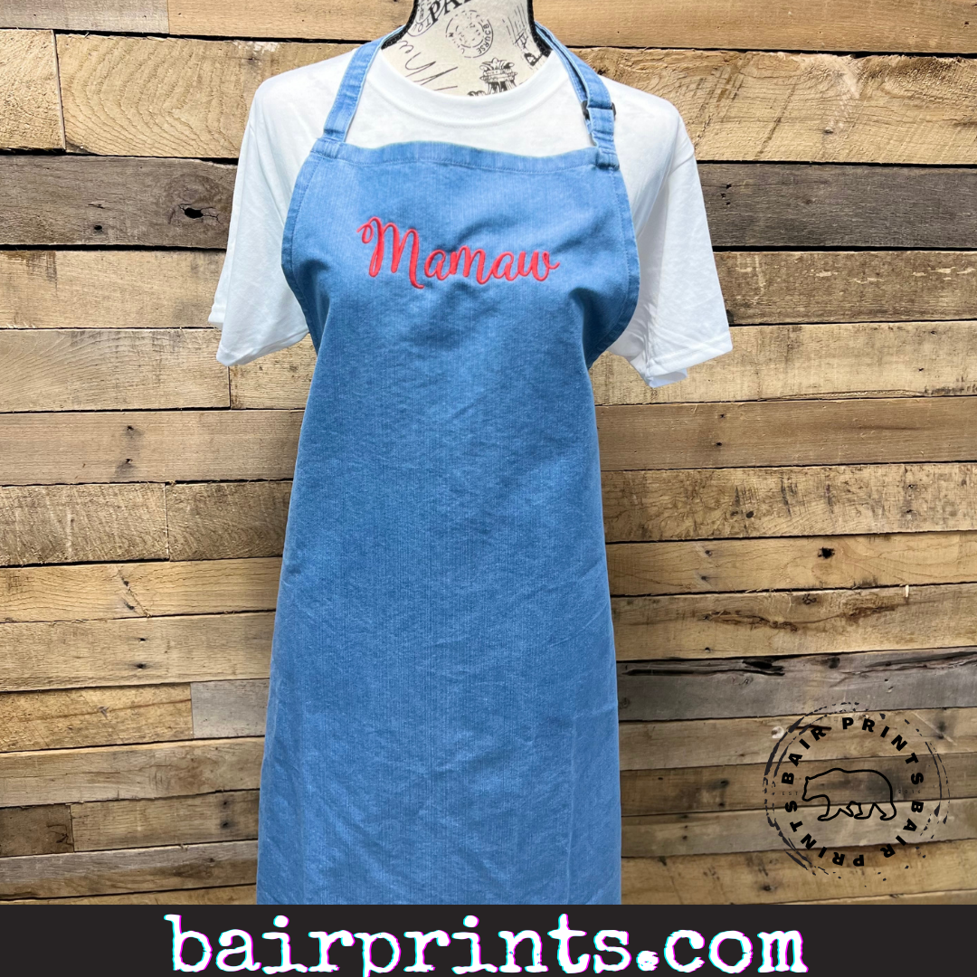 Embroidered Apron