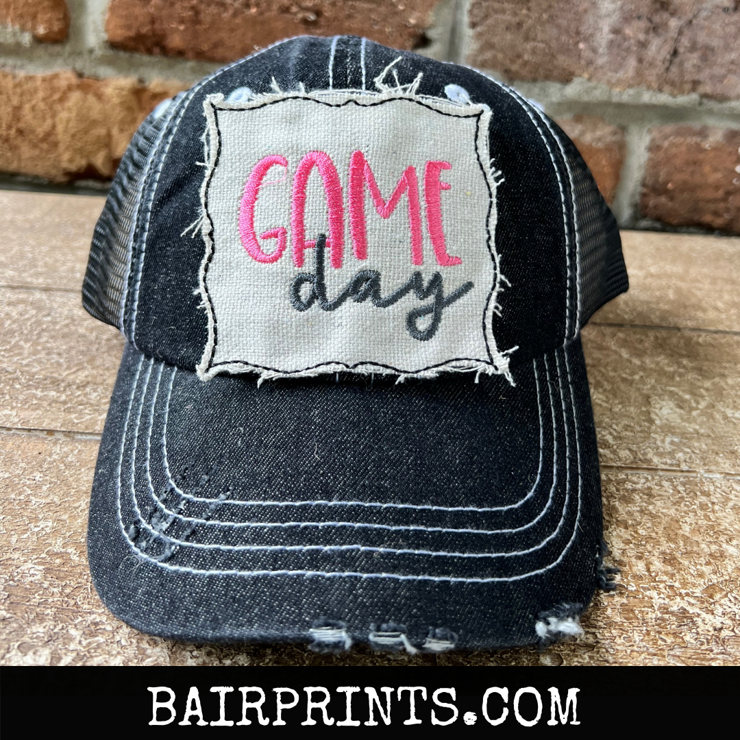 Game Day Embroidered Hat.