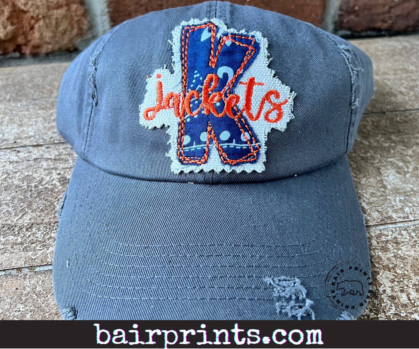 Mascot Letter Appliqué Hat