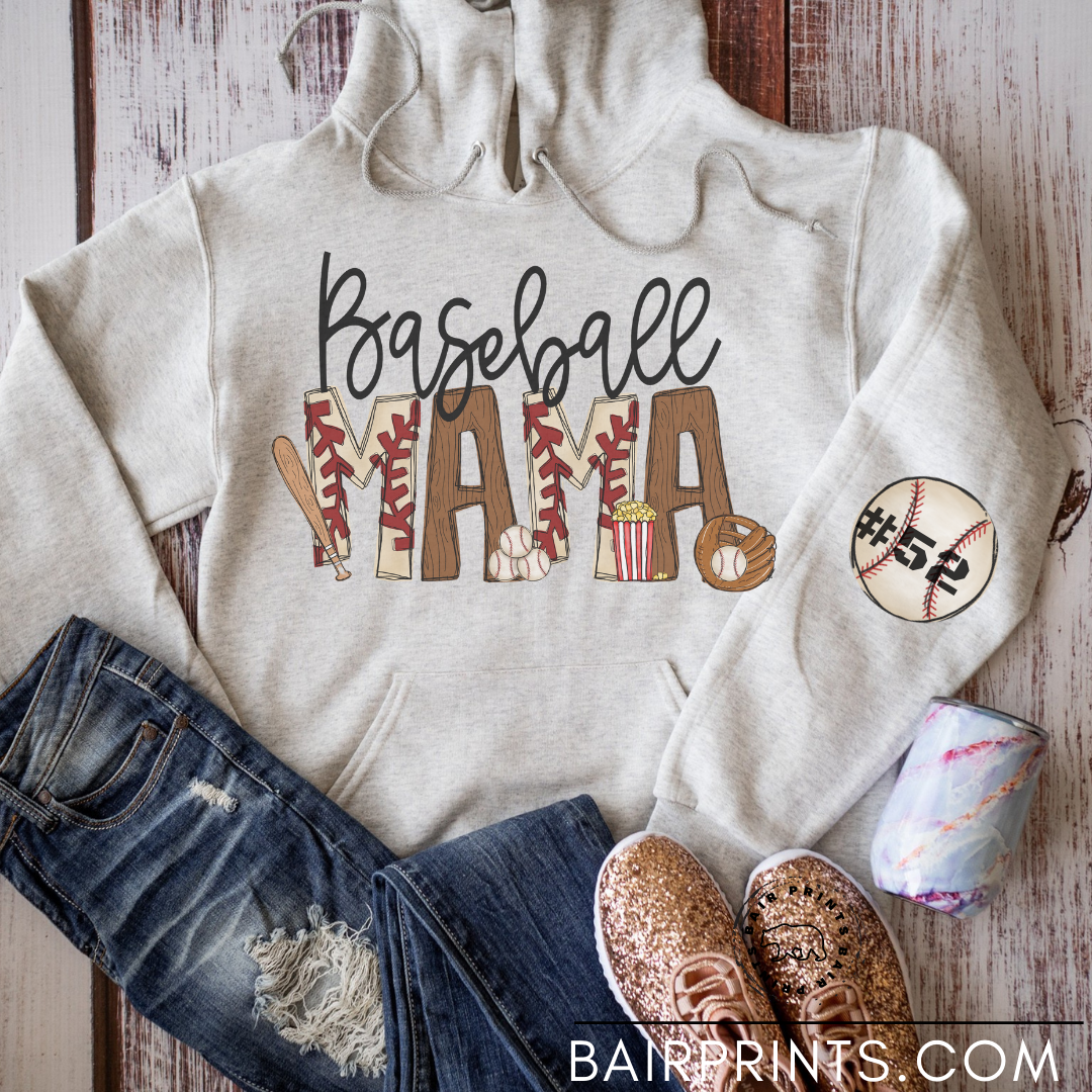 Baseball Mama with Personalized Sleeve