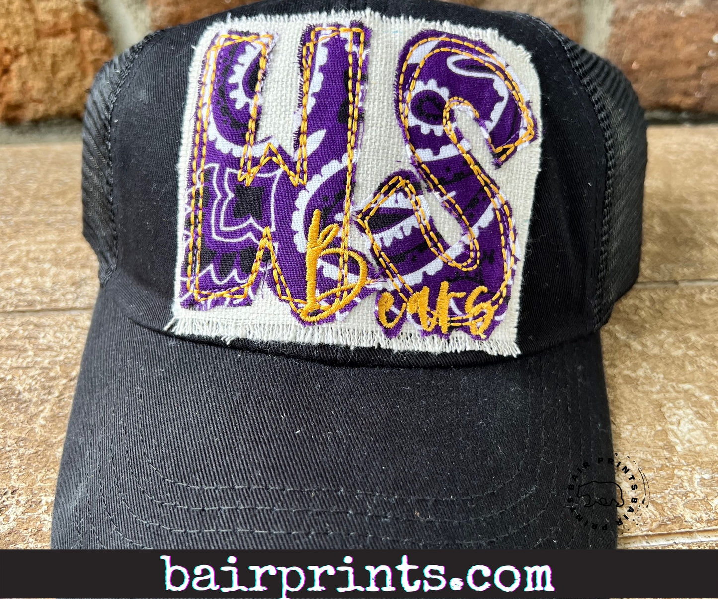 Mascot Letter Appliqué Hat