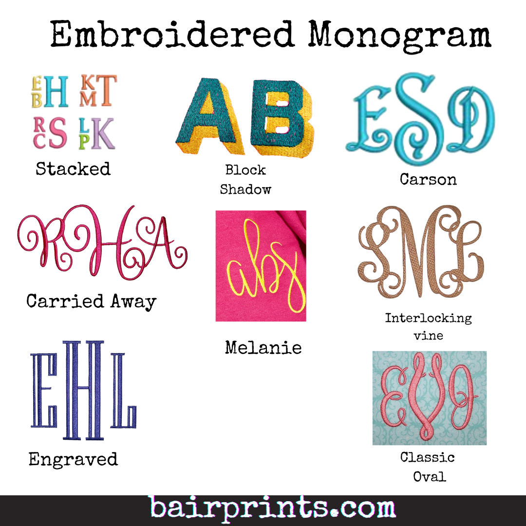 Embroidered Monogram Sweatshirt