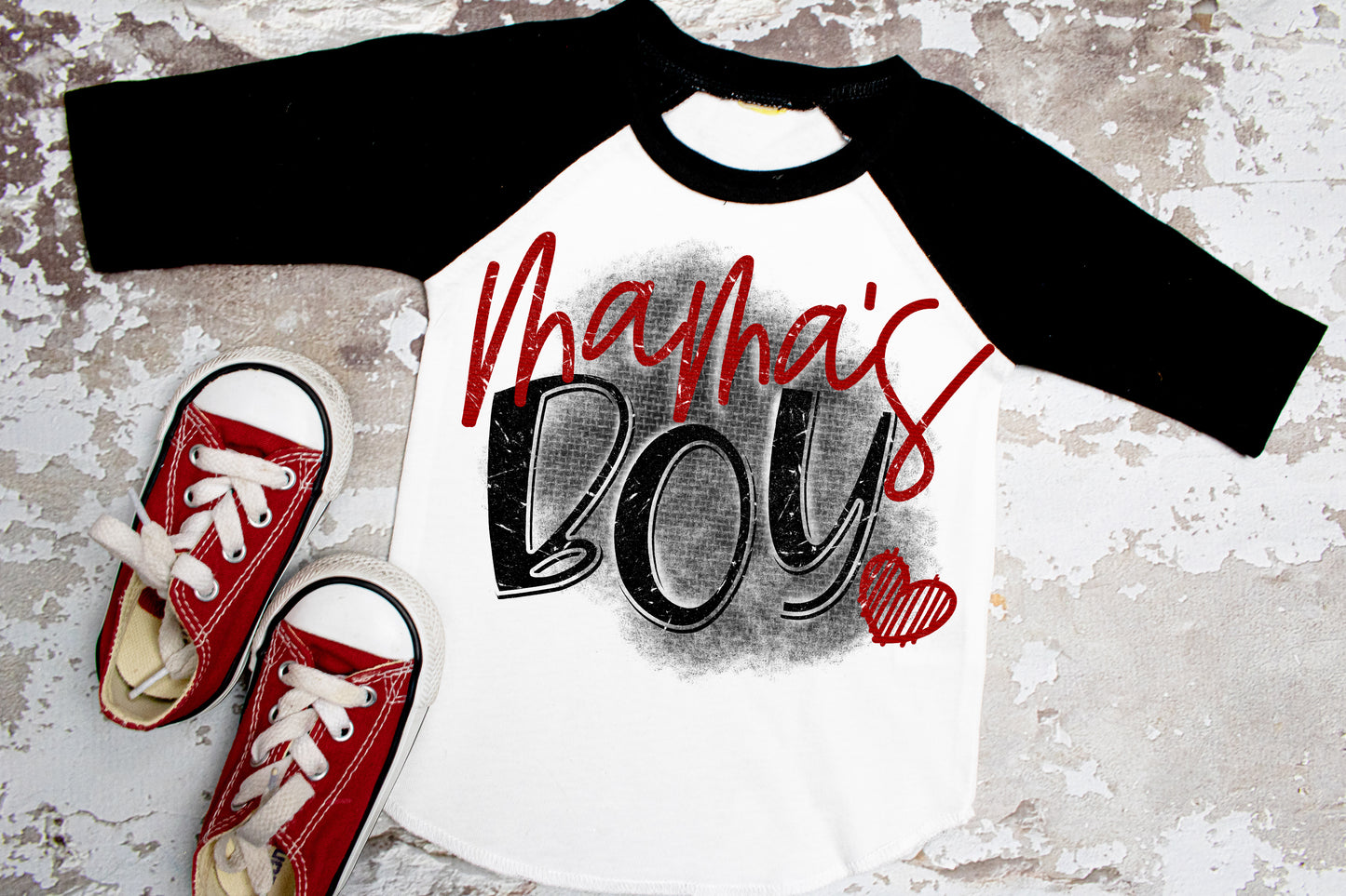 Mamas Boy. Boys Valentine Shirt