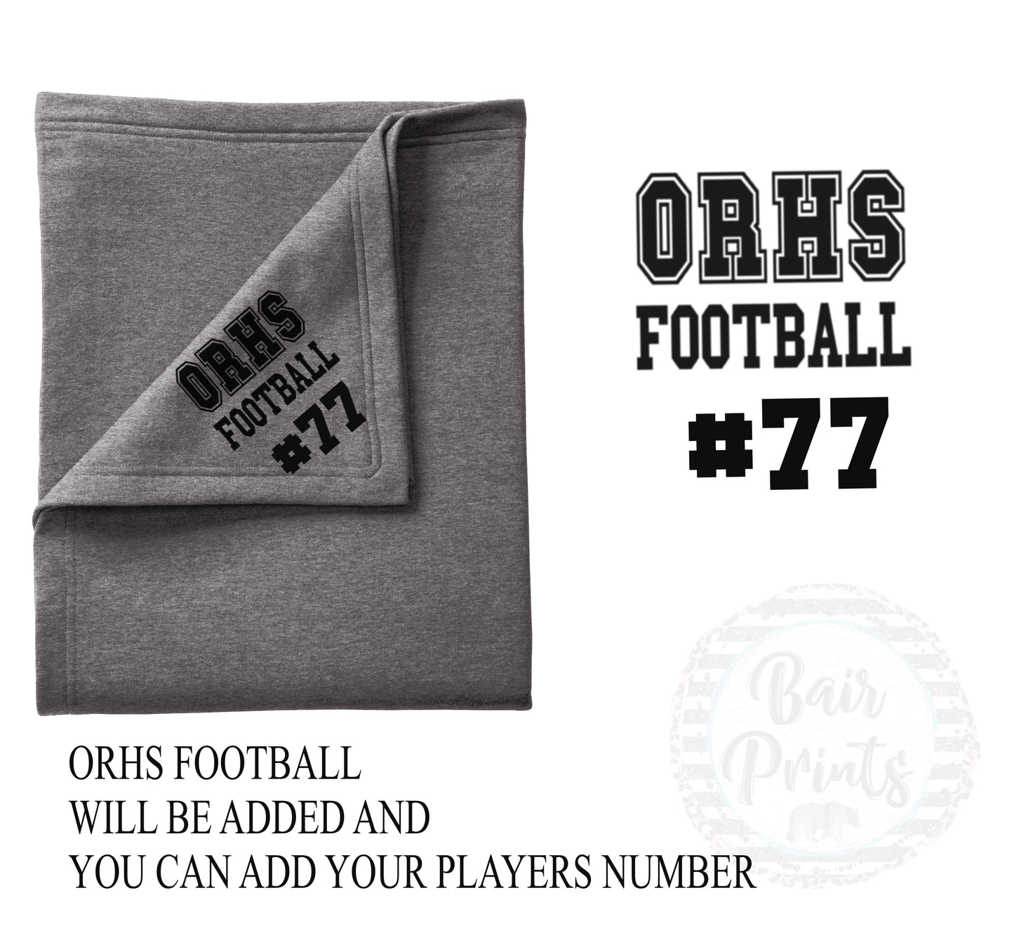 Port and Company Stadium Blanket. Multiple Colors Available. - Bair Prints
