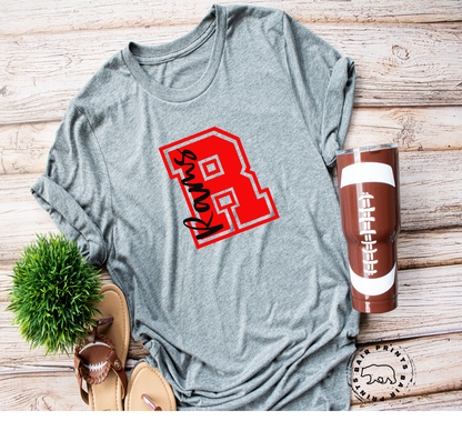 Robertsville Rams Vertical Team Spirit Tee Shirt.