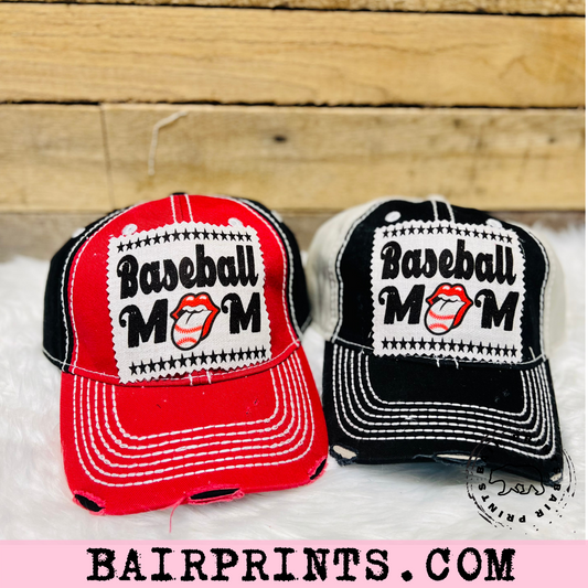 Baseball Mom Tongue Hat