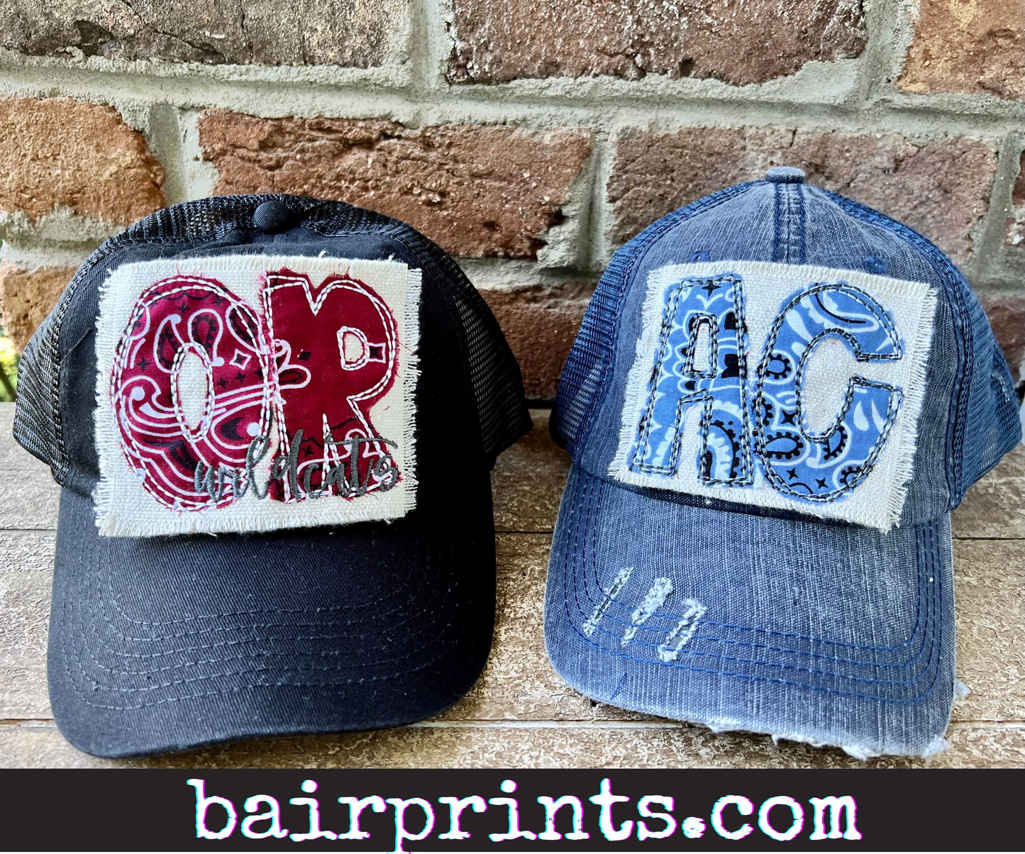 Mascot Letter Appliqué Hat