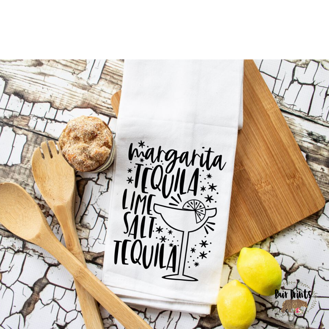 Margarita Lime Salt Tequila Kitchen Towel - Bair Prints