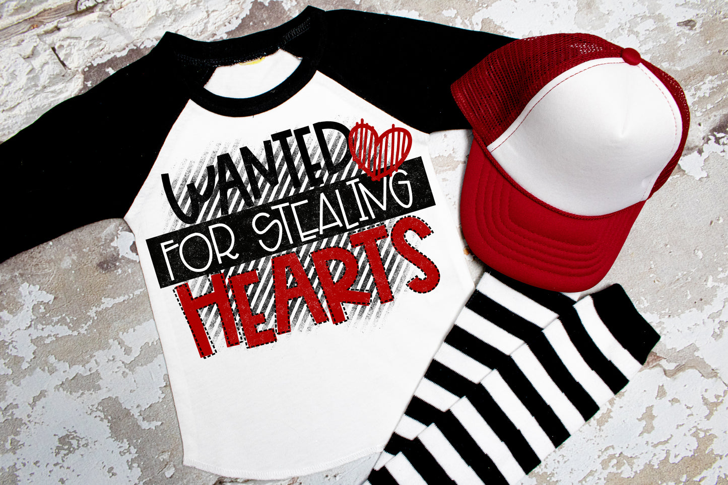 Wanted for Stealing Hearts. Boys Valentine Shirt