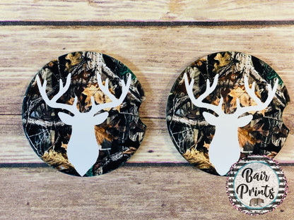 Deer Sandstone Car Coaster. - Bair Prints