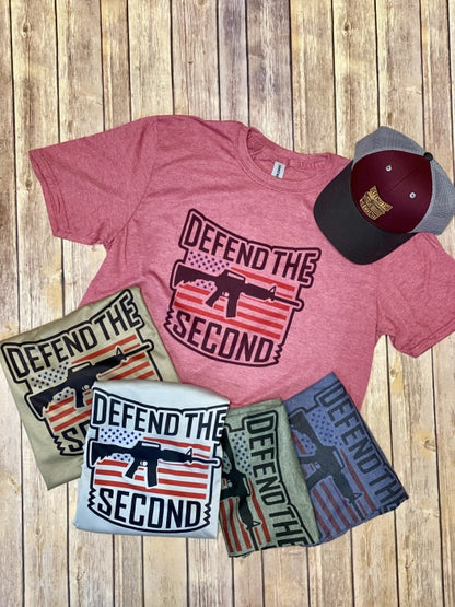 Defend The Second Tee Shirt. Unisex Small-3Xl Graphic