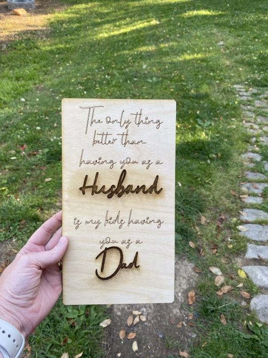 Fathers Day sign - Bair Prints