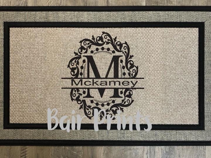 Personalized Outdoor Mat, Customized front door rug, Outdoor mat, Personalized outdoor rug, Rug with sublimation.Mat with name, - Bair Prints
