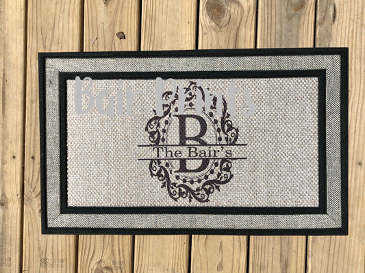 Personalized Outdoor Mat, Customized front door rug, Outdoor mat, Personalized outdoor rug, Rug with sublimation.Mat with name, - Bair Prints