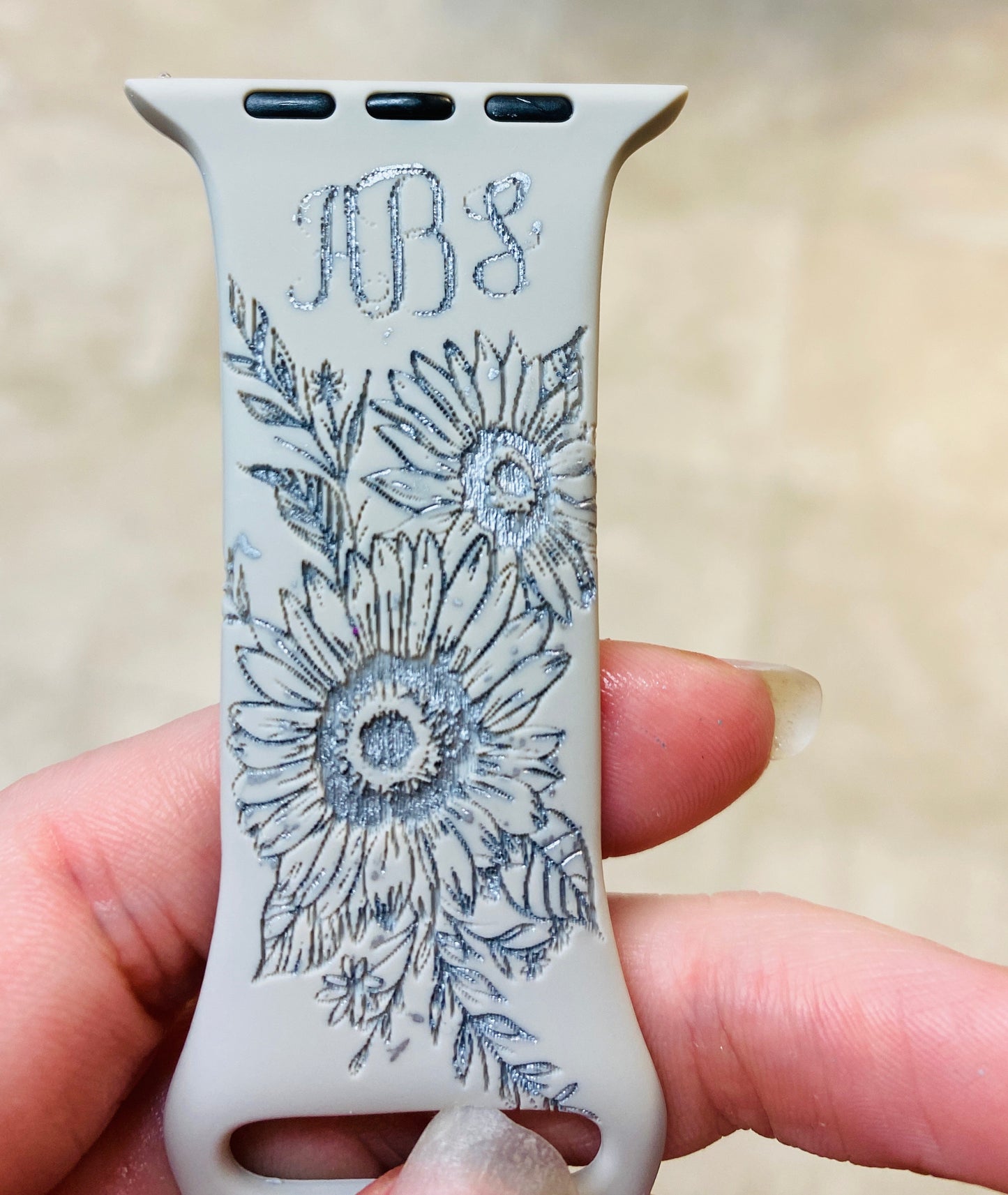 Personalized Apple Watch Band. Monogram Only - Bair Prints