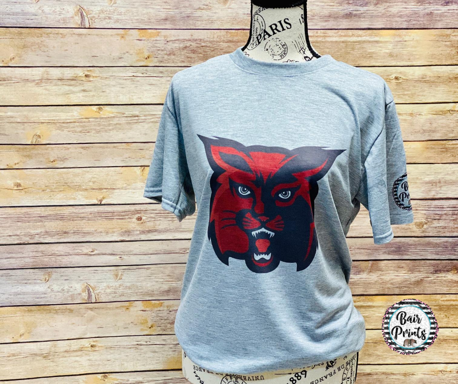 Wildcat Tee Shirt. Adult Small-3XL. Multiple Colors Available. - Bair Prints