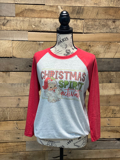 Christmas Spirit Activate Raglan