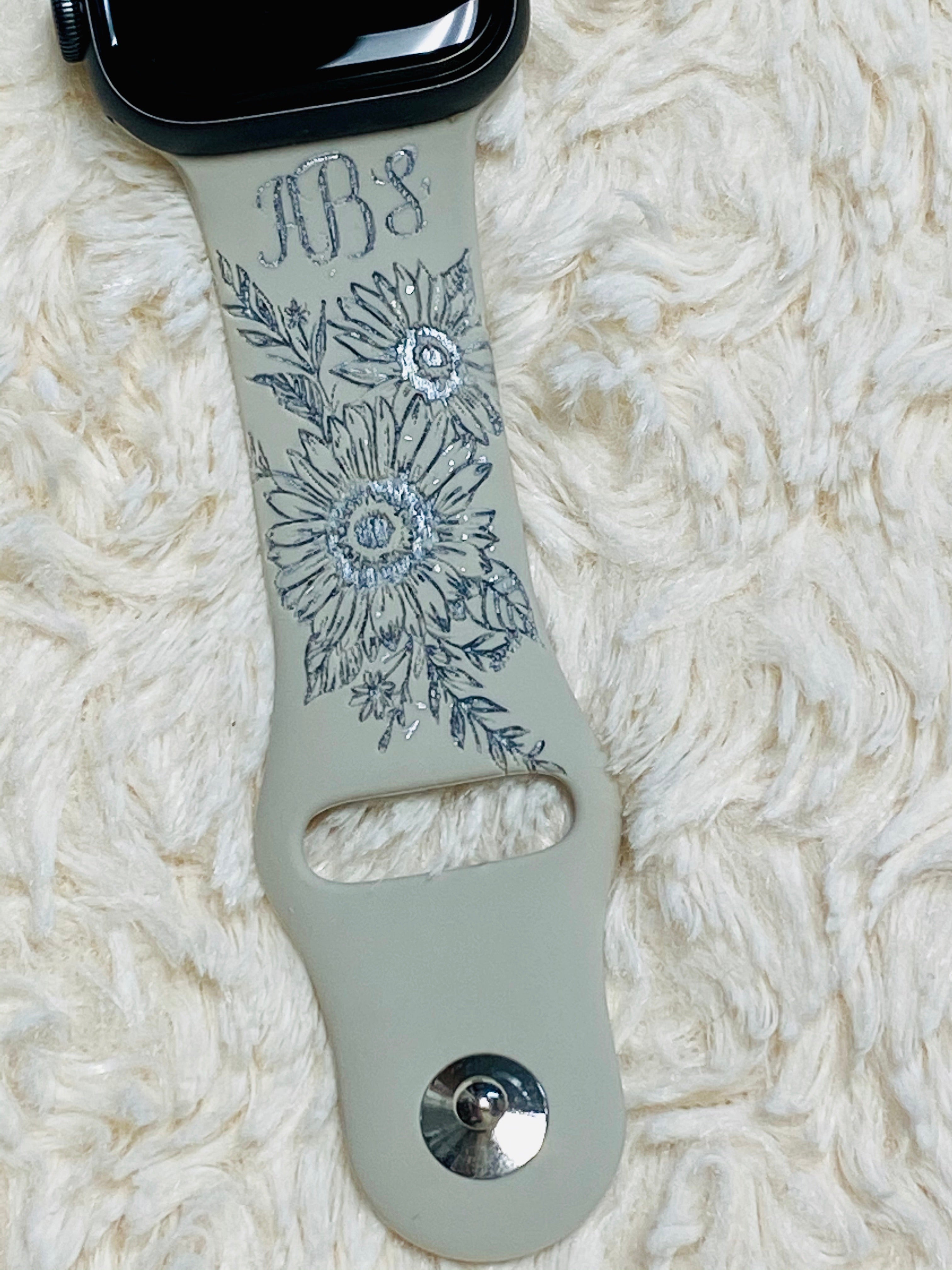 Monogram apple watch online bands