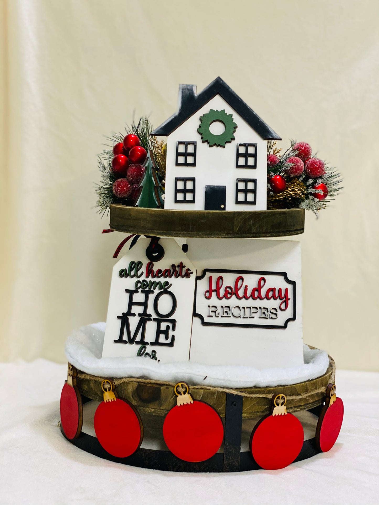 All Hearts Come Home For Christmas Tier Tray Kit
