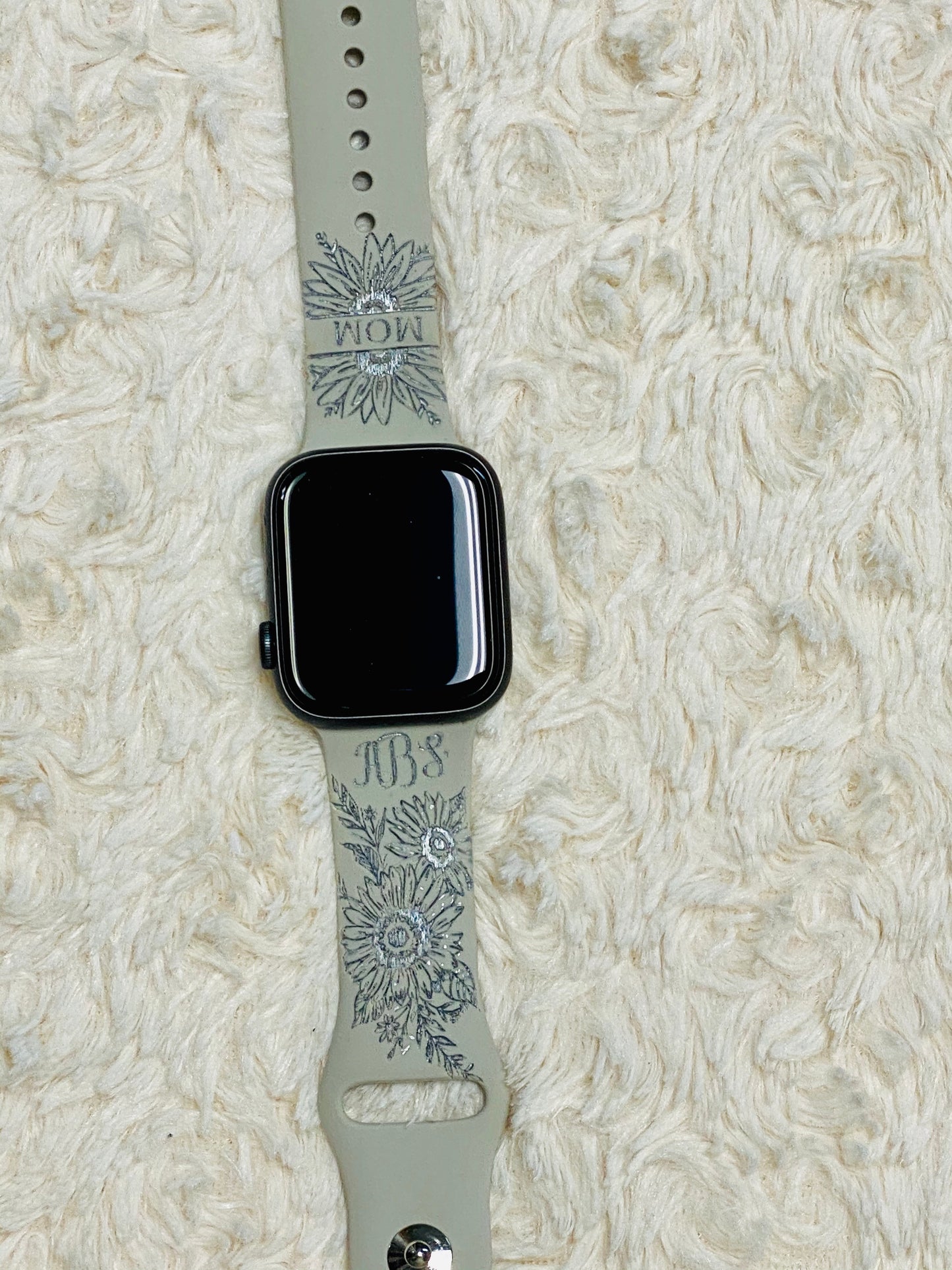 Personalized Apple Watch Band. Monogram Only - Bair Prints