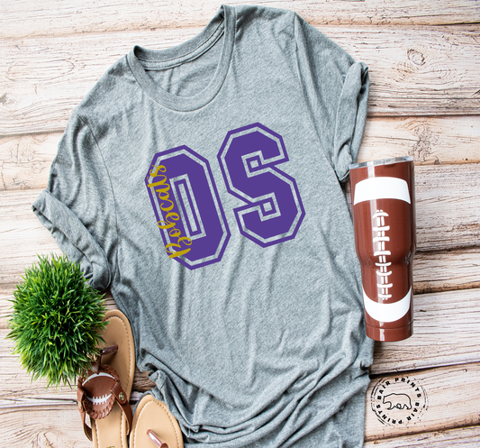 OS Bobcats Vertical Team Spirit Tee Shirt.
